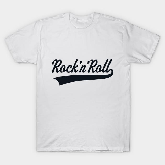 Rock 'n' Roll (Black) T-Shirt by MrFaulbaum